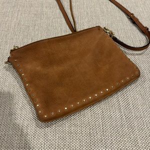 Rebecca minkoff tan cross body purse